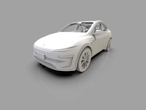 Tesla Model Y 2025 HQinterior Model 3D