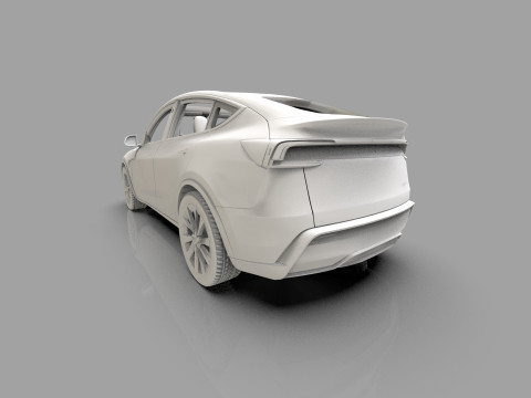 Tesla Model Y 2025 HQinterior Model 3D