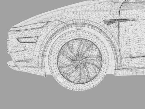 Tesla Model Y 2025 HQinterior 3D Model