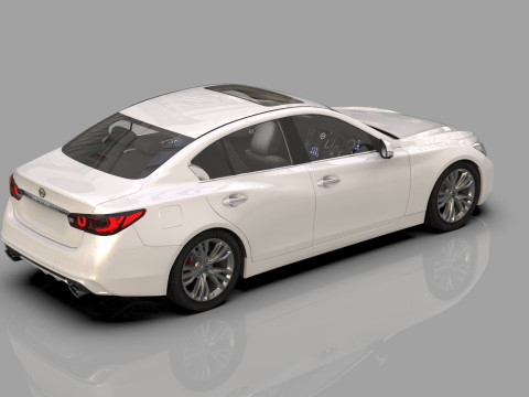 Nissan Skyline RV37 2020 HQ interior 3D Model