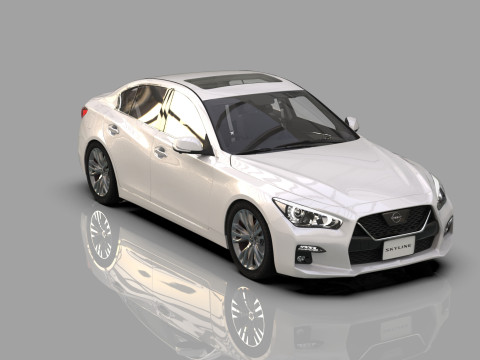 Nissan Skyline RV37 2020 HQ interior 3D Model