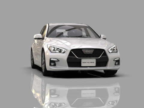 Nissan Skyline RV37 2020 HQ interior 3D Model