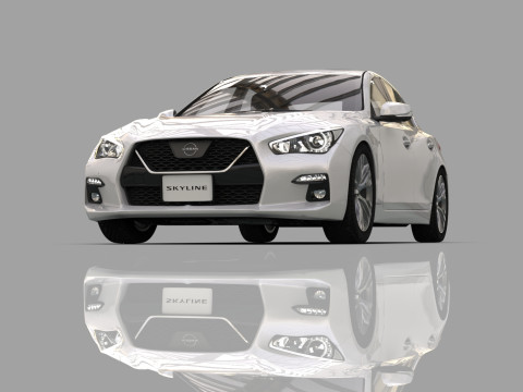 Nissan Skyline RV37 2020 HQ interior 3D Model