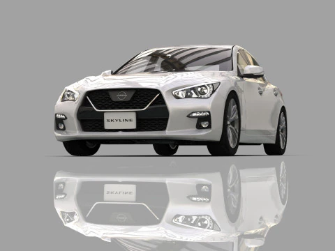 Nissan Skyline RV37 2020 HQ interior 3D Model