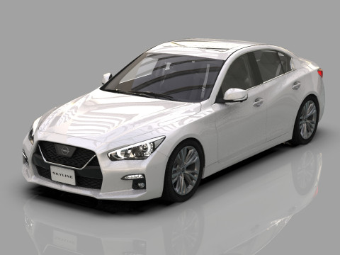 Nissan Skyline RV37 2020 HQ interior 3D Model