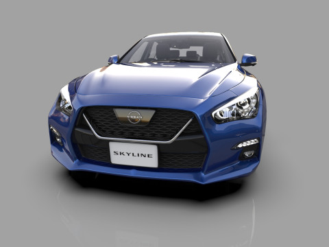 Nissan Skyline RV37 2020 HQ interior 3D Model