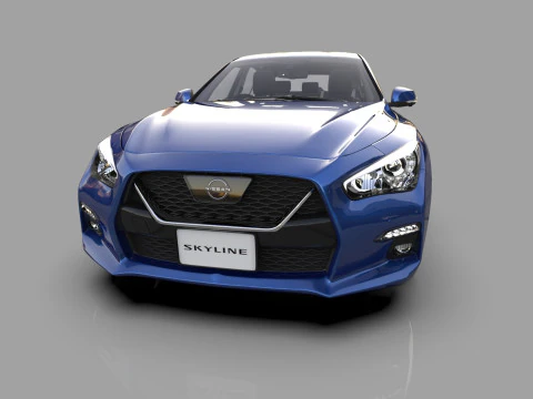 Nissan Skyline RV37 2020 HQ interior 3D Model