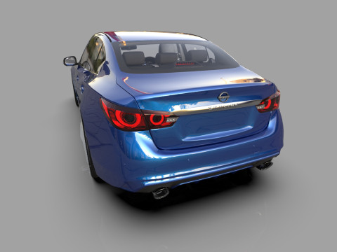 Nissan Skyline RV37 2020 HQ interior 3D Model