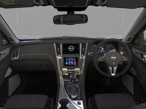 Nissan Skyline RV37 2020 HQ interior 3D Model