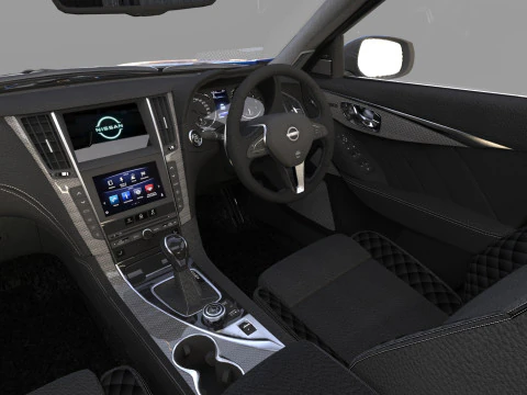 Nissan Skyline RV37 2020 HQ interior 3D Model