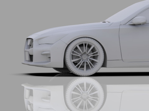 Nissan Skyline RV37 2020 HQ interior 3D Model