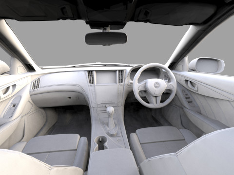 Nissan Skyline RV37 2020 HQ interior 3D Model
