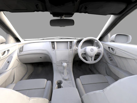 Nissan Skyline RV37 2020 HQ interior 3D Model