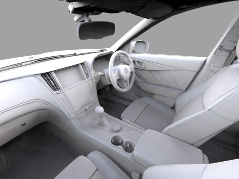 Nissan Skyline RV37 2020 HQ interior 3D Model