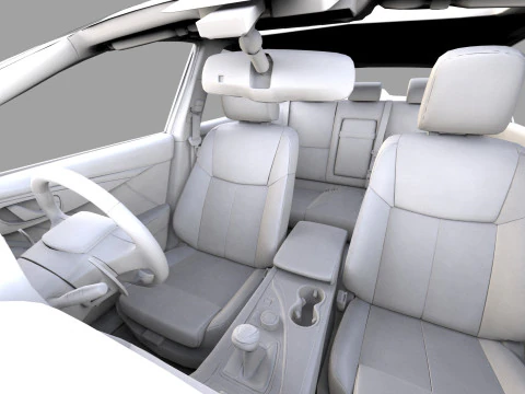 Nissan Skyline RV37 2020 HQ interior 3D Model