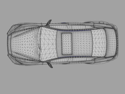Nissan Skyline RV37 2020 HQ interior 3D Model