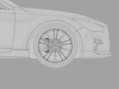 Nissan Skyline RV37 2020 HQ interior 3D Model