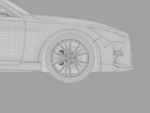 Nissan Skyline RV37 2020 HQ interior 3D Model