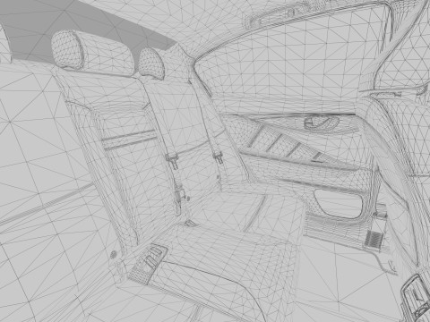 Nissan Skyline RV37 2020 HQ interior 3D Model