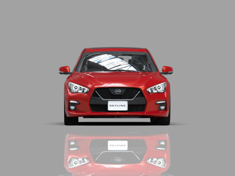Nissan Skyline RV37 2020 HQ interior 3D Model