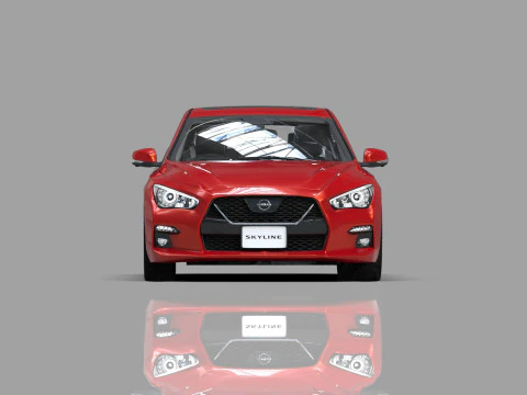 Nissan Skyline RV37 2020 HQ interior 3D Model