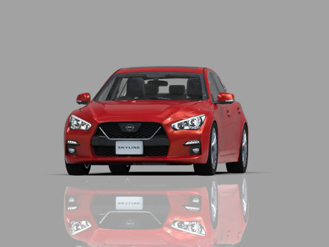 Nissan Skyline RV37 2020 HQ interior 3D Model