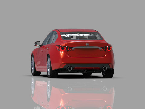 Nissan Skyline RV37 2020 HQ interior 3D Model