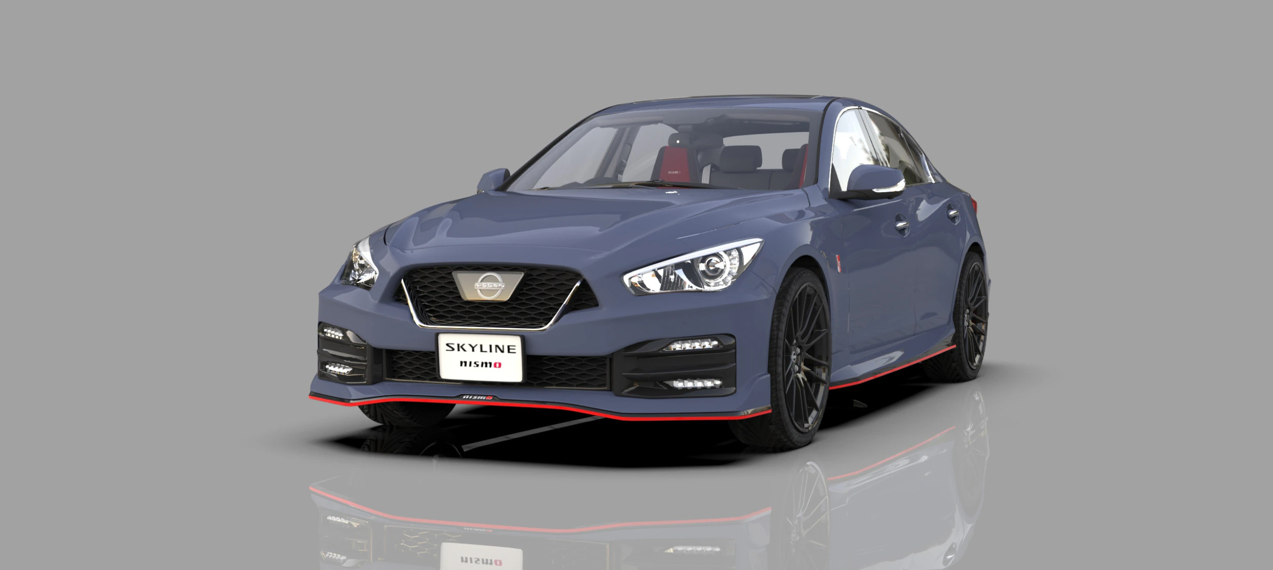 Nissan Skyline Nismo RV37 2023 HQ interior 3D Model .c4d .max .obj .3ds .fbx .stl .blend 