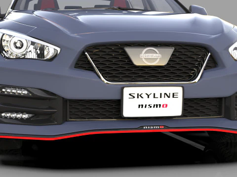 Nissan Skyline Nismo RV37 2023 HQ interior 3D Model