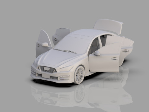 Nissan Skyline Nismo RV37 2023 HQ interior Modèle 3D