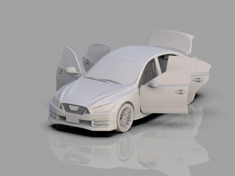 Nissan Skyline Nismo RV37 2023 HQ interior 3D Model