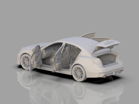Nissan Skyline Nismo RV37 2023 HQ interior 3D Model