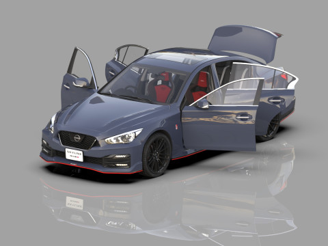 Nissan Skyline Nismo RV37 2023 HQ interior Modèle 3D
