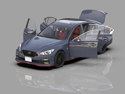 Nissan Skyline Nismo RV37 2023 HQ interior 3D Model
