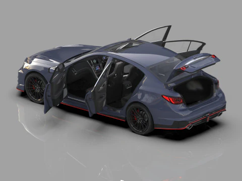 Nissan Skyline Nismo RV37 2023 HQ interior 3D Model