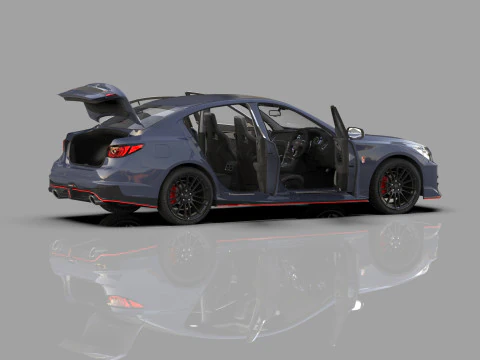 Nissan Skyline Nismo RV37 2023 HQ interior 3D Model