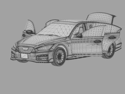 Nissan Skyline Nismo RV37 2023 HQ interior 3D Model