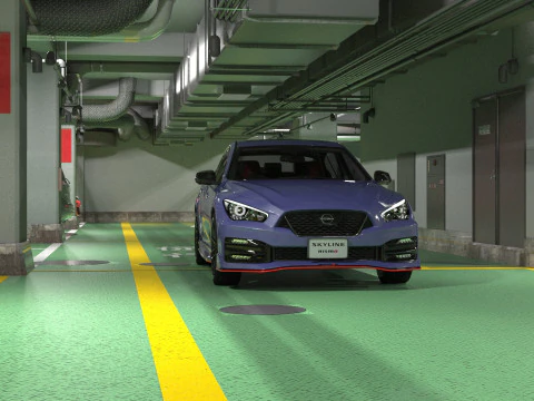 Nissan Skyline Nismo RV37 2023 HQ interior 3D Model