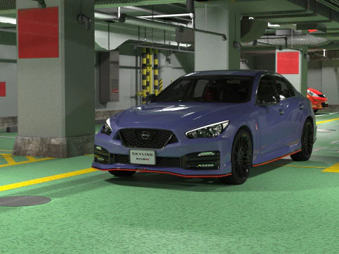 Nissan Skyline Nismo RV37 2023 HQ interior 3D Model