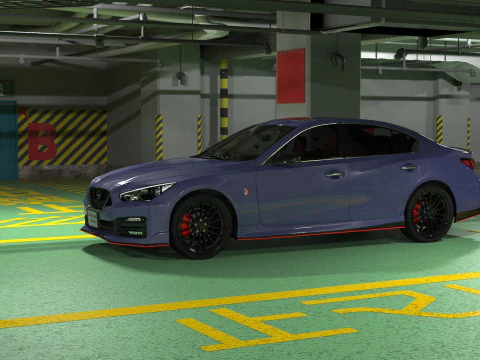 Nissan Skyline Nismo RV37 2023 HQ interior 3D Model