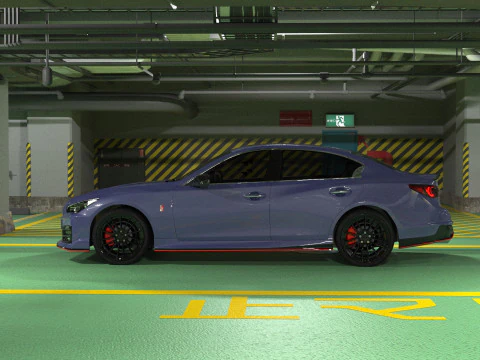 Nissan Skyline Nismo RV37 2023 HQ interior 3D Model