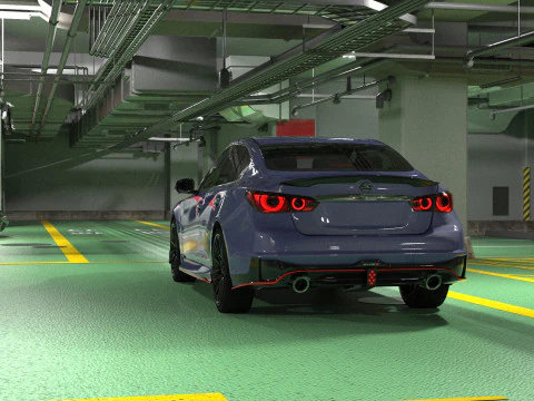 Nissan Skyline Nismo RV37 2023 HQ interior 3D Model