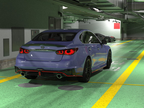 Nissan Skyline Nismo RV37 2023 HQ interior Modèle 3D