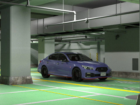 Nissan Skyline Nismo RV37 2023 HQ interior 3D Model