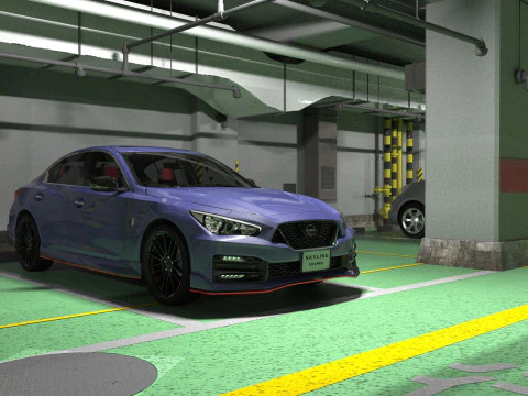 Nissan Skyline Nismo RV37 2023 HQ interior 3D Model