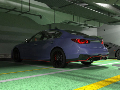 Nissan Skyline Nismo RV37 2023 HQ interior 3D Model