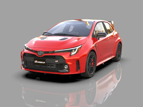 丰田 GR 卡罗拉 2022 HQ 内饰 3D 模型