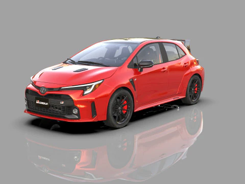 Toyota GR Corolla 2022 HQ interior 3D Model