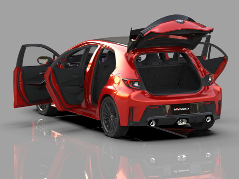 Toyota GR Corolla 2022 HQ interior Model 3D