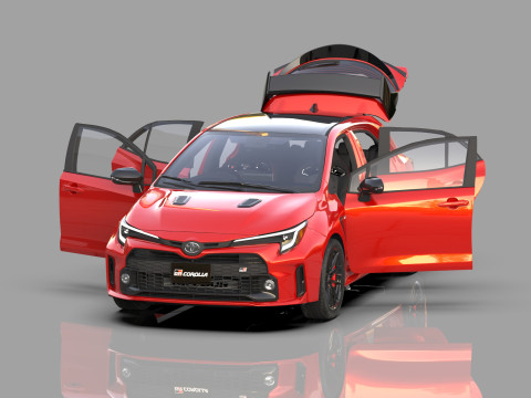 Toyota GR Corolla 2022 HQ interior Model 3D